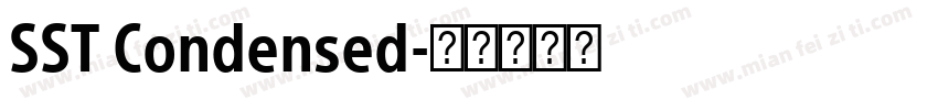 SST Condensed字体转换